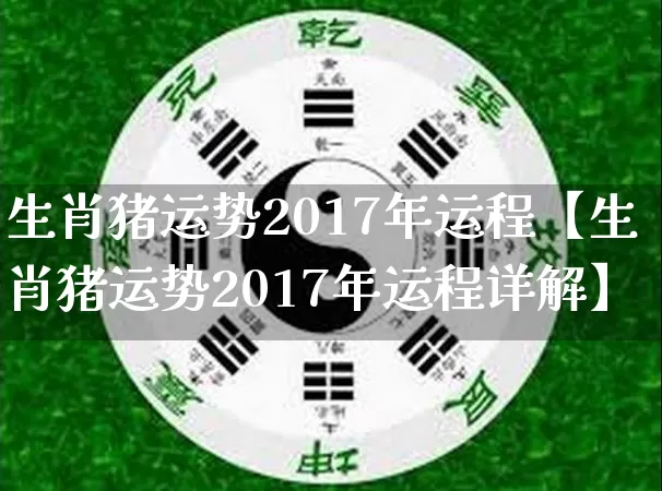 生肖猪运势2017年运程【生肖猪运势2017年运程详解】_https://www.dao-sheng-yuan.com_八字_第1张