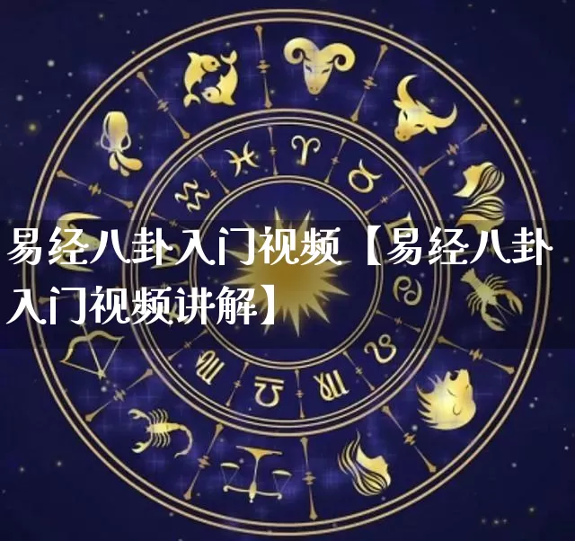 易经八卦入门视频【易经八卦入门视频讲解】_https://www.dao-sheng-yuan.com_十二星座_第1张