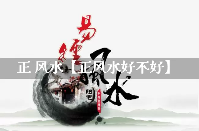 正 风水【正风水好不好】_https://www.dao-sheng-yuan.com_道源国学_第1张