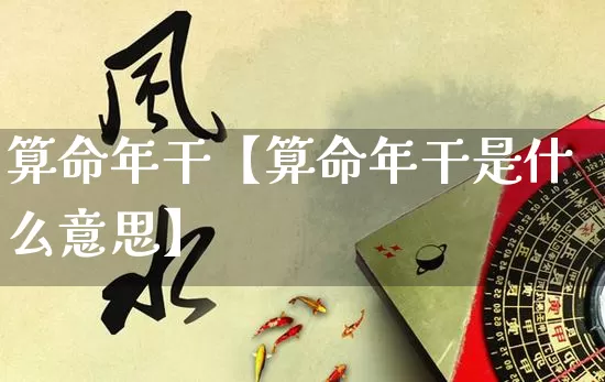 算命年干【算命年干是什么意思】_https://www.dao-sheng-yuan.com_算命_第1张