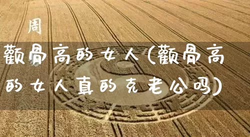 颧骨高的女人(颧骨高的女人真的克老公吗)_https://www.dao-sheng-yuan.com_五行_第1张