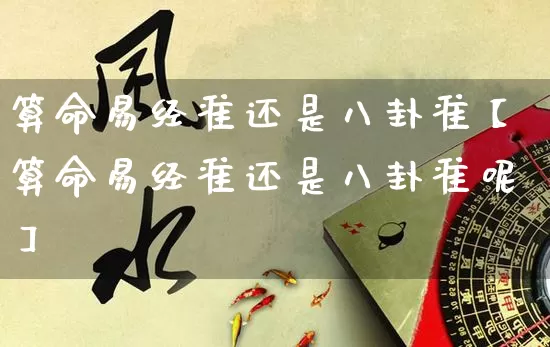 算命易经准还是八卦准【算命易经准还是八卦准呢】_https://www.dao-sheng-yuan.com_易经_第1张