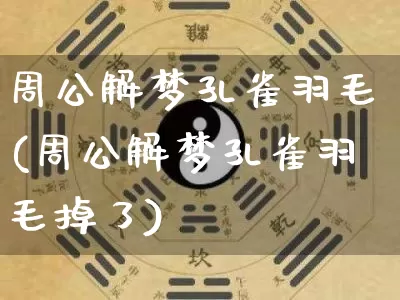 周公解梦孔雀羽毛(周公解梦孔雀羽毛掉了)_https://www.dao-sheng-yuan.com_周公解梦_第1张