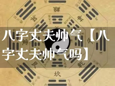 八字丈夫帅气【八字丈夫帅气吗】_https://www.dao-sheng-yuan.com_风水_第1张