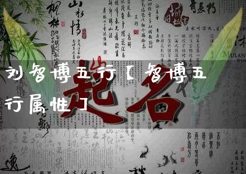 刘智博五行【智博五行属性】_https://www.dao-sheng-yuan.com_五行_第1张