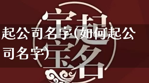 起公司名字(如何起公司名字)_https://www.dao-sheng-yuan.com_十二星座_第1张