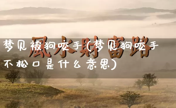 梦见被狗咬手(梦见狗咬手不松口是什么意思)_https://www.dao-sheng-yuan.com_五行_第1张