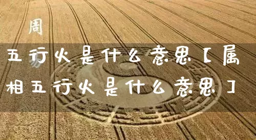 五行火是什么意思【属相五行火是什么意思】_https://www.dao-sheng-yuan.com_起名_第1张