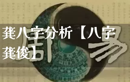龚八字分析【八字龚俊】_https://www.dao-sheng-yuan.com_五行_第1张