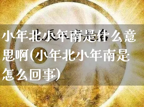 小年北小年南是什么意思啊(小年北小年南是怎么回事)_https://www.dao-sheng-yuan.com_周公解梦_第1张