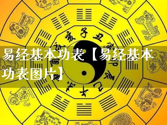 易经基本功表【易经基本功表图片】_https://www.dao-sheng-yuan.com_起名_第1张