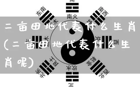 二亩田地代表什么生肖(二亩田地代表什么生肖呢)_https://www.dao-sheng-yuan.com_生肖属相_第1张