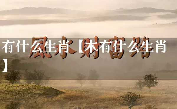 有什么生肖【木有什么生肖】_https://www.dao-sheng-yuan.com_生肖属相_第1张