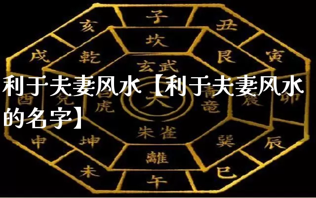 利于夫妻风水【利于夫妻风水的名字】_https://www.dao-sheng-yuan.com_起名_第1张