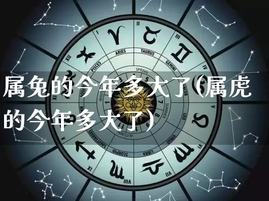 属兔的今年多大了(属虎的今年多大了)_https://www.dao-sheng-yuan.com_起名_第1张