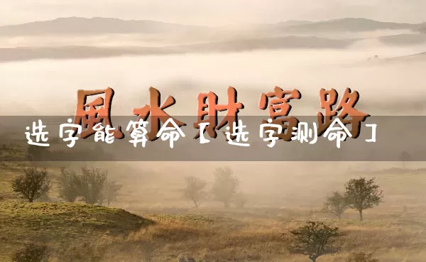选字能算命【选字测命】_https://www.dao-sheng-yuan.com_五行_第1张