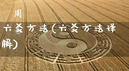 六爻方法(六爻方法详解)_https://www.dao-sheng-yuan.com_生肖属相_第1张