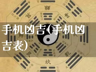 手机凶吉(手机凶吉表)_https://www.dao-sheng-yuan.com_起名_第1张