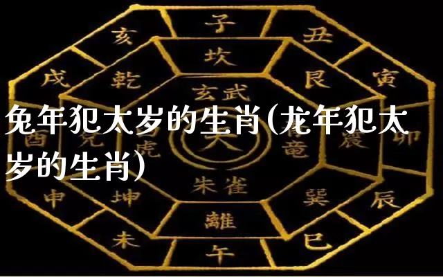 兔年犯太岁的生肖(龙年犯太岁的生肖)_https://www.dao-sheng-yuan.com_八字_第1张
