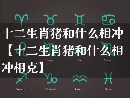 十二生肖猪和什么相冲【十二生肖猪和什么相冲相克】_https://www.dao-sheng-yuan.com_生肖属相_第1张