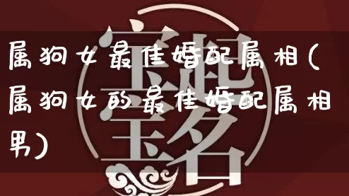 属狗女最佳婚配属相(属狗女的最佳婚配属相男)_https://www.dao-sheng-yuan.com_算命_第1张
