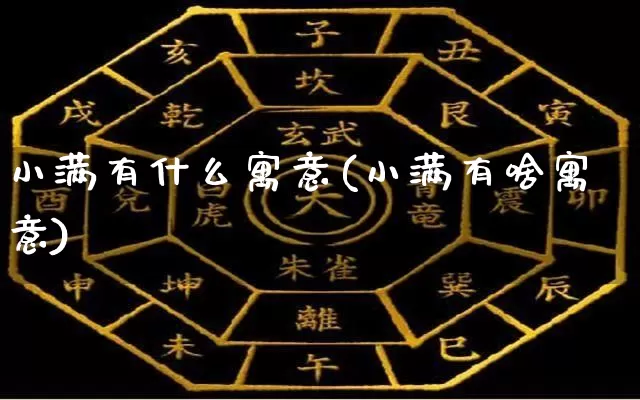 小满有什么寓意(小满有啥寓意)_https://www.dao-sheng-yuan.com_起名_第1张