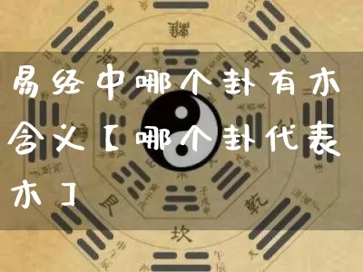 易经中哪个卦有木含义【哪个卦代表木】_https://www.dao-sheng-yuan.com_起名_第1张