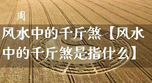 风水中的千斤煞【风水中的千斤煞是指什么】_风水_第1张_道圣缘 风水中的千斤煞【风水中的千斤煞是指什么】_https://www.dao-sheng-yuan.com_风水_第1张