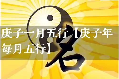 庚子一月五行【庚子年每月五行】_https://www.dao-sheng-yuan.com_八字_第1张
