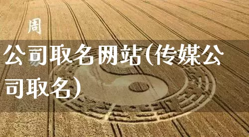 公司取名网站(传媒公司取名)_https://www.dao-sheng-yuan.com_道源国学_第1张