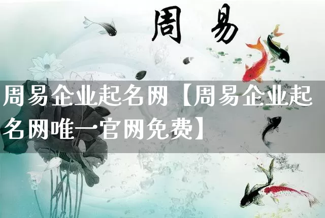 周易企业起名网【周易企业起名网唯一官网免费】_https://www.dao-sheng-yuan.com_算命_第1张