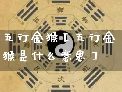 五行金猴【五行金猴是什么意思】_https://www.dao-sheng-yuan.com_易经_第1张