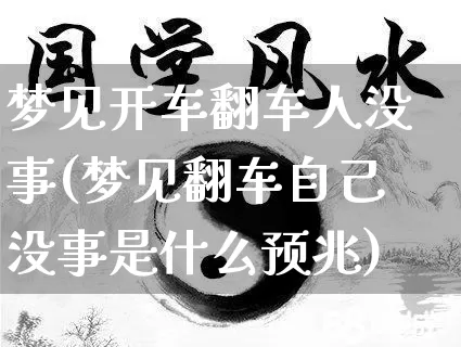 梦见开车翻车人没事(梦见翻车自己没事是什么预兆)_https://www.dao-sheng-yuan.com_道源国学_第1张