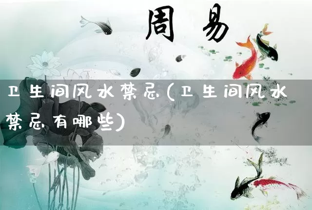 卫生间风水禁忌(卫生间风水禁忌有哪些)_https://www.dao-sheng-yuan.com_起名_第1张