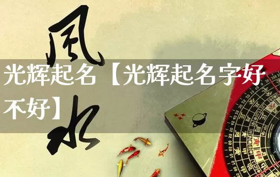 光辉起名【光辉起名字好不好】_https://www.dao-sheng-yuan.com_易经_第1张