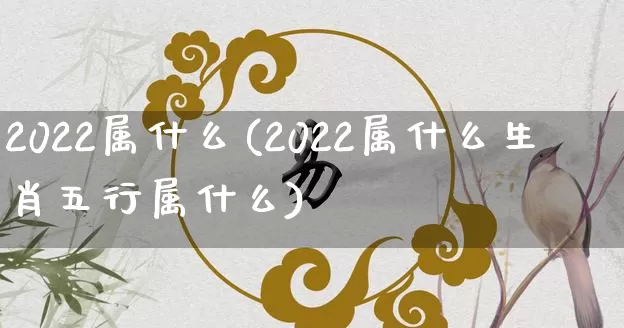 2022属什么(2022属什么生肖五行属什么)_https://www.dao-sheng-yuan.com_八字_第1张