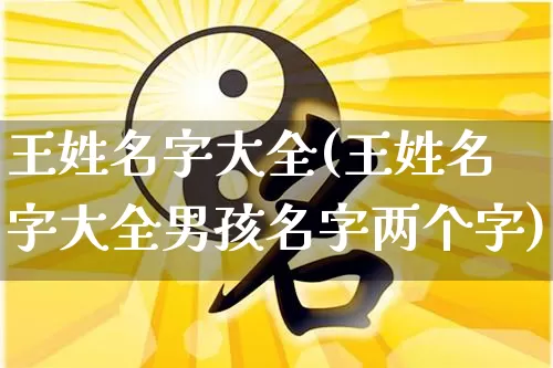 王姓名字大全(王姓名字大全男孩名字两个字)_https://www.dao-sheng-yuan.com_十二星座_第1张