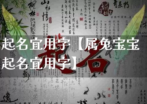 起名宜用字【属兔宝宝起名宜用字】_https://www.dao-sheng-yuan.com_道源国学_第1张