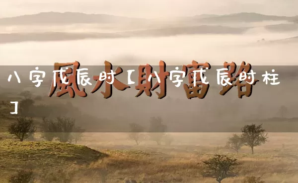 八字戊辰时【八字戊辰时柱】_https://www.dao-sheng-yuan.com_起名_第1张