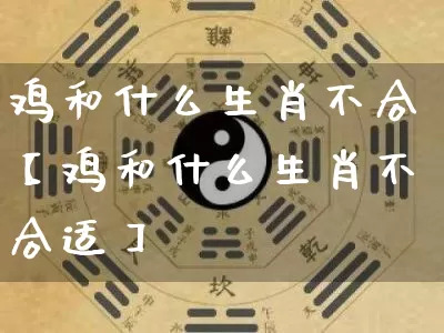 鸡和什么生肖不合【鸡和什么生肖不合适】_https://www.dao-sheng-yuan.com_生肖属相_第1张