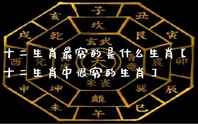 十二生肖最穷的是什么生肖【十二生肖中很穷的生肖】_https://www.dao-sheng-yuan.com_易经_第1张