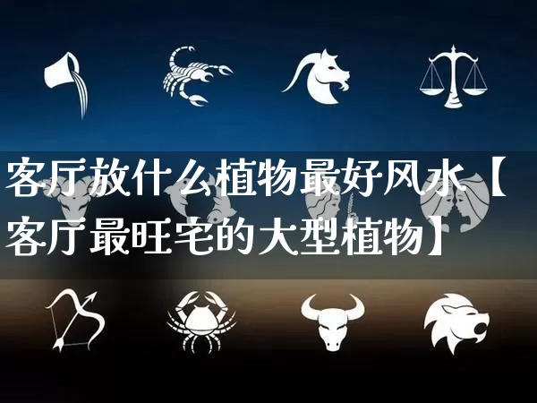 客厅放什么植物最好风水【客厅最旺宅的大型植物】_https://www.dao-sheng-yuan.com_五行_第1张