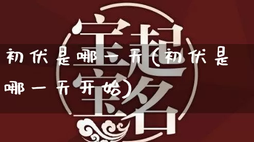 初伏是哪一天(初伏是哪一天开始)_https://www.dao-sheng-yuan.com_算命_第1张