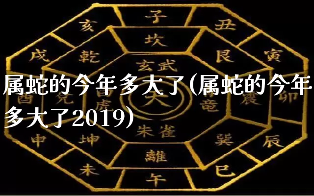 属蛇的今年多大了(属蛇的今年多大了2019)_https://www.dao-sheng-yuan.com_周公解梦_第1张