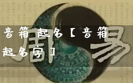 音箱 起名【音箱起名字】_https://www.dao-sheng-yuan.com_五行_第1张