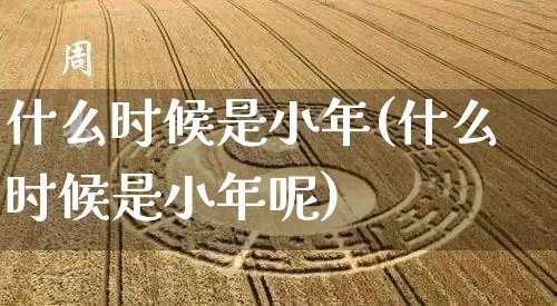 什么时候是小年(什么时候是小年呢)_https://www.dao-sheng-yuan.com_周公解梦_第1张