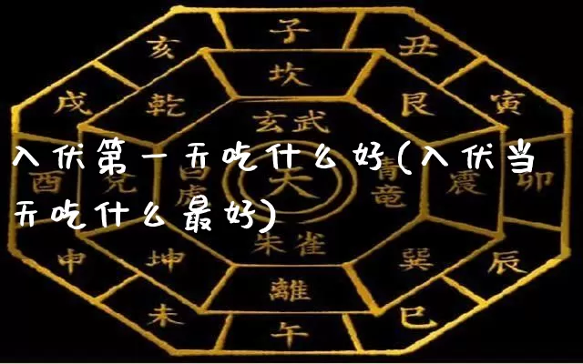 入伏第一天吃什么好(入伏当天吃什么最好)_https://www.dao-sheng-yuan.com_道源国学_第1张