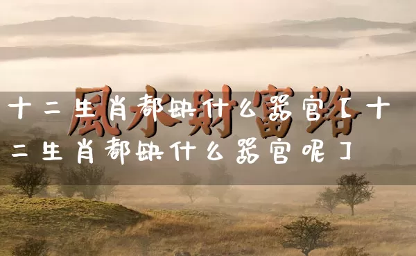 十二生肖都缺什么器官【十二生肖都缺什么器官呢】_https://www.dao-sheng-yuan.com_风水_第1张