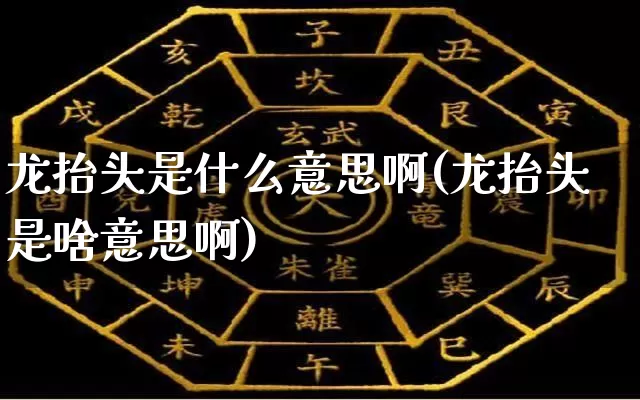龙抬头是什么意思啊(龙抬头是啥意思啊)_https://www.dao-sheng-yuan.com_生肖属相_第1张