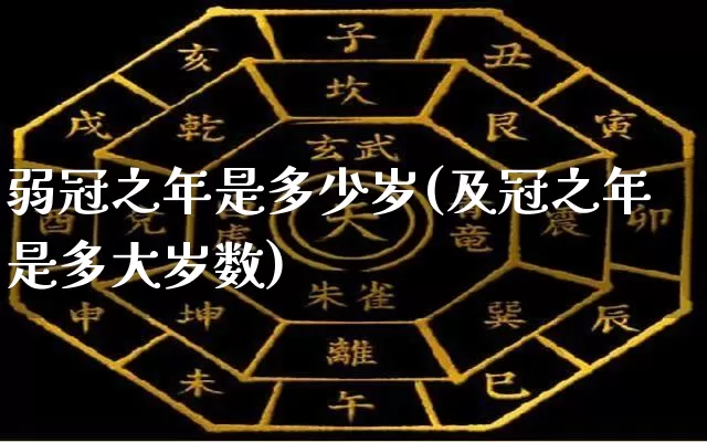 弱冠之年是多少岁(及冠之年是多大岁数)_https://www.dao-sheng-yuan.com_十二星座_第1张